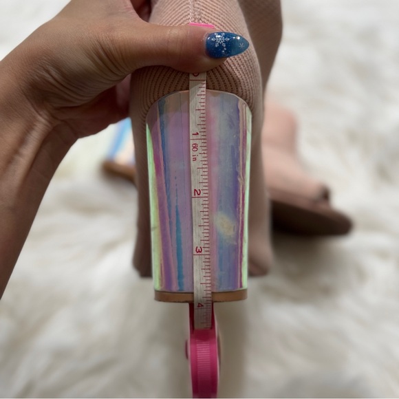 Wedged Heels with Halographic Heels (size 6) - Picture 8 of 9